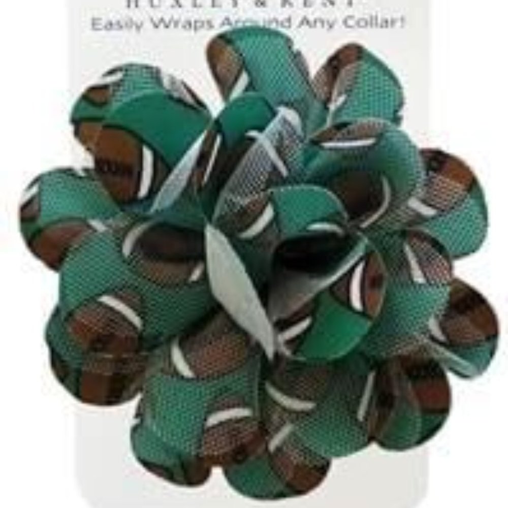Football Dog Collar Flower